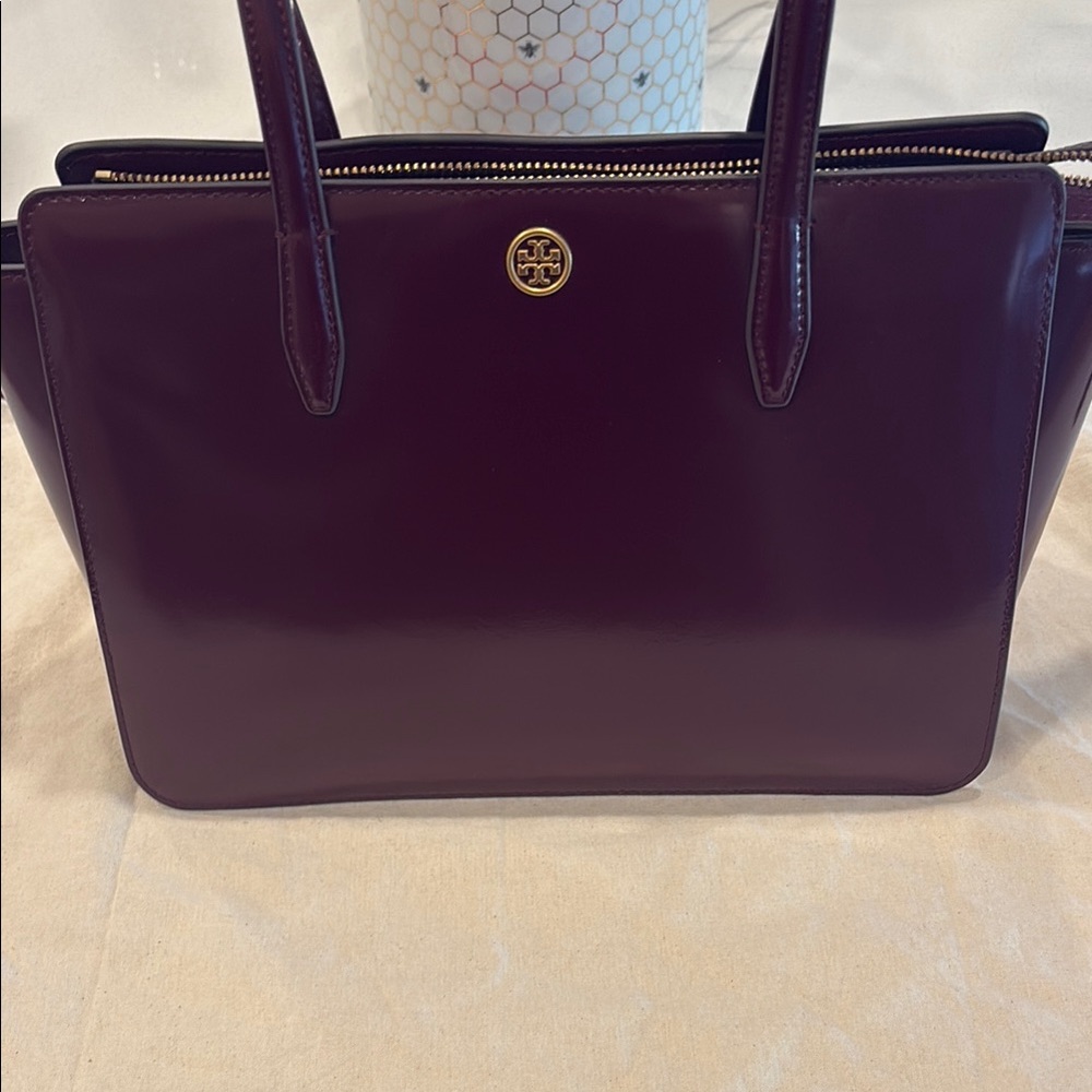 Tory Burch Burgundy Leather Tote